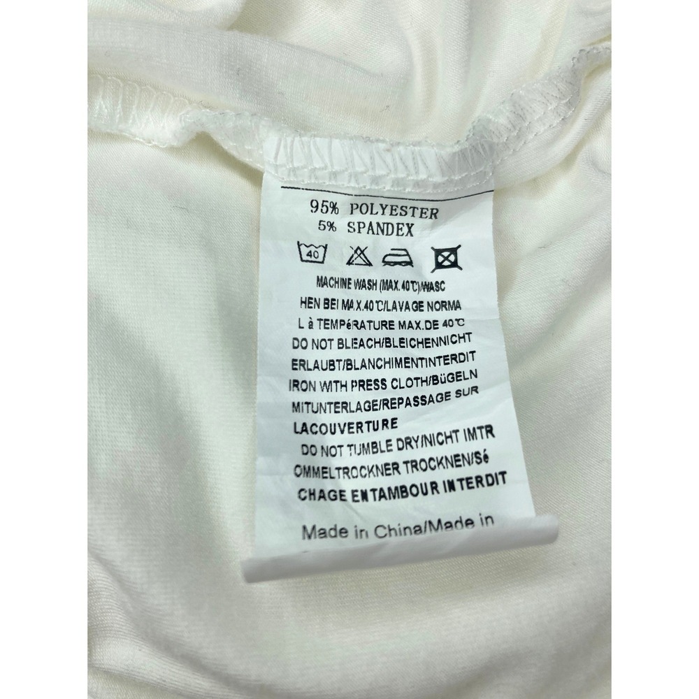 Ekouaer Womens Night Tank Dress Large Cream Adjustable Racerback Strap Sleepwear - Picture 3 of 4